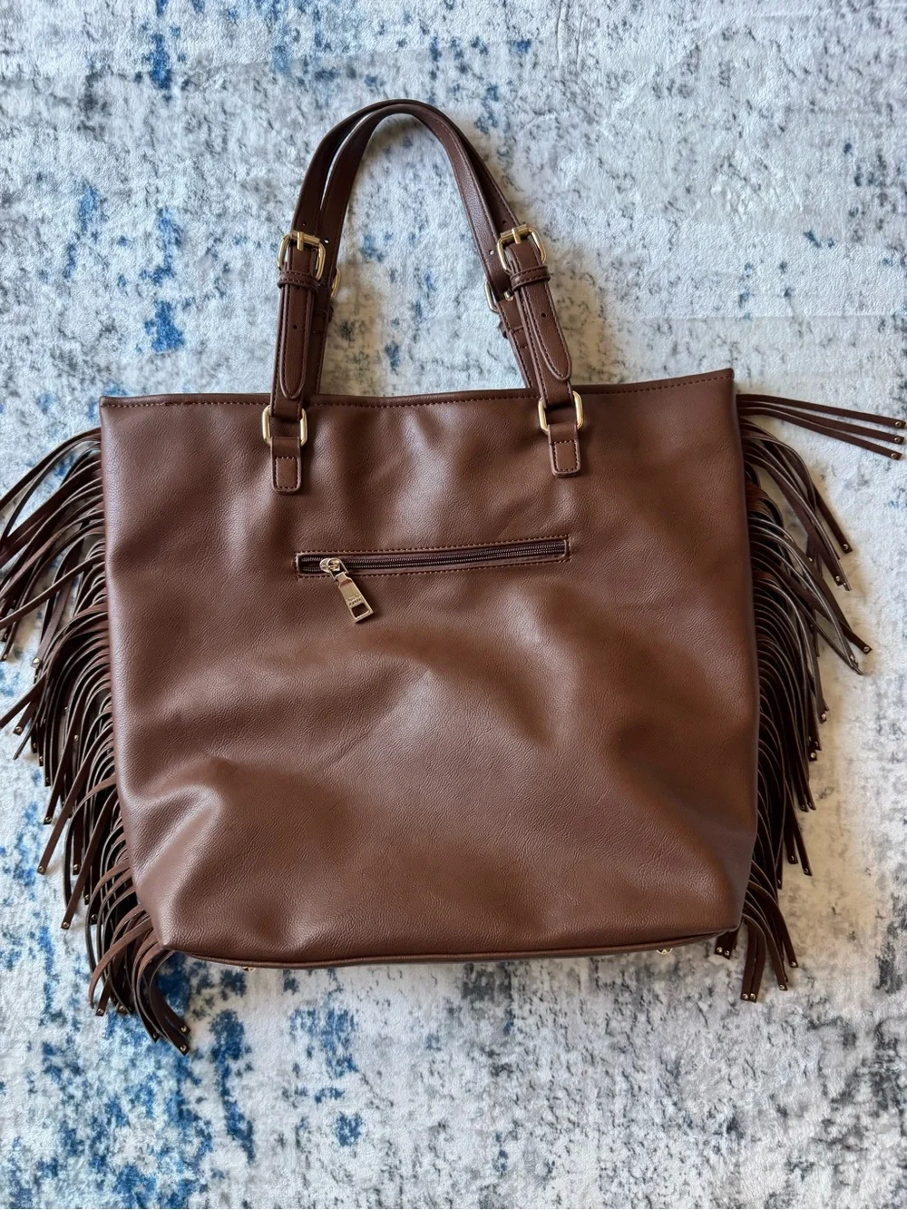 BCBG Paris - Brown Tassel Accent Hand Tote